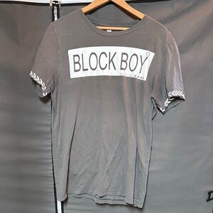 Gray Block Boy T-Shirt for Men